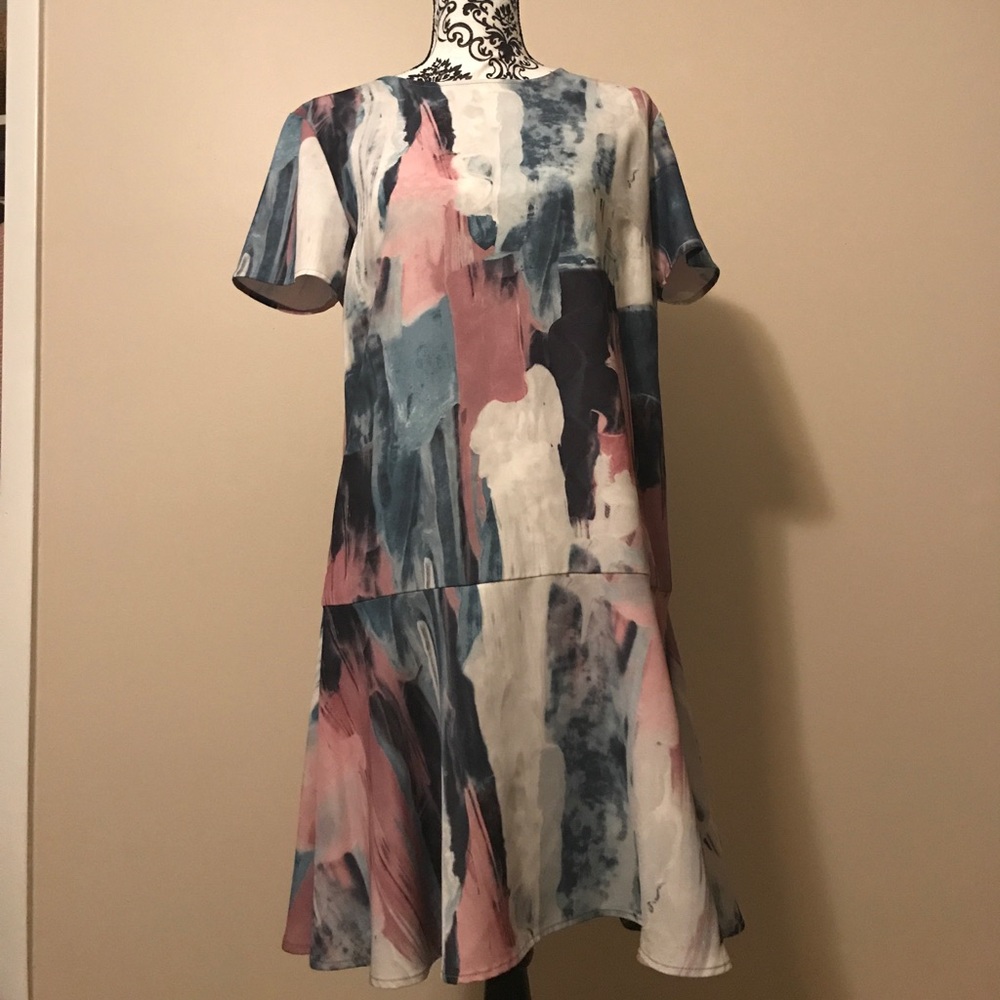 Colorful abstract dress OBO